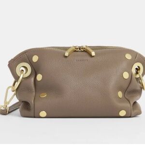 HAMMITT DANIEL CROSSBODY CLUTCH SMALL - SCULPTED TAUPE/BRUSHED GOLD